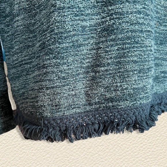 Boho Knox Rose Fringe Detailed Sweater Heather-Green Size M - Picture 5 of 7